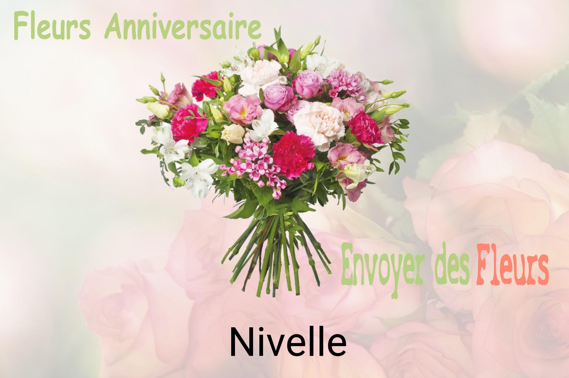 Bouquet de fleurs d’anniversaire livré à Nivelle