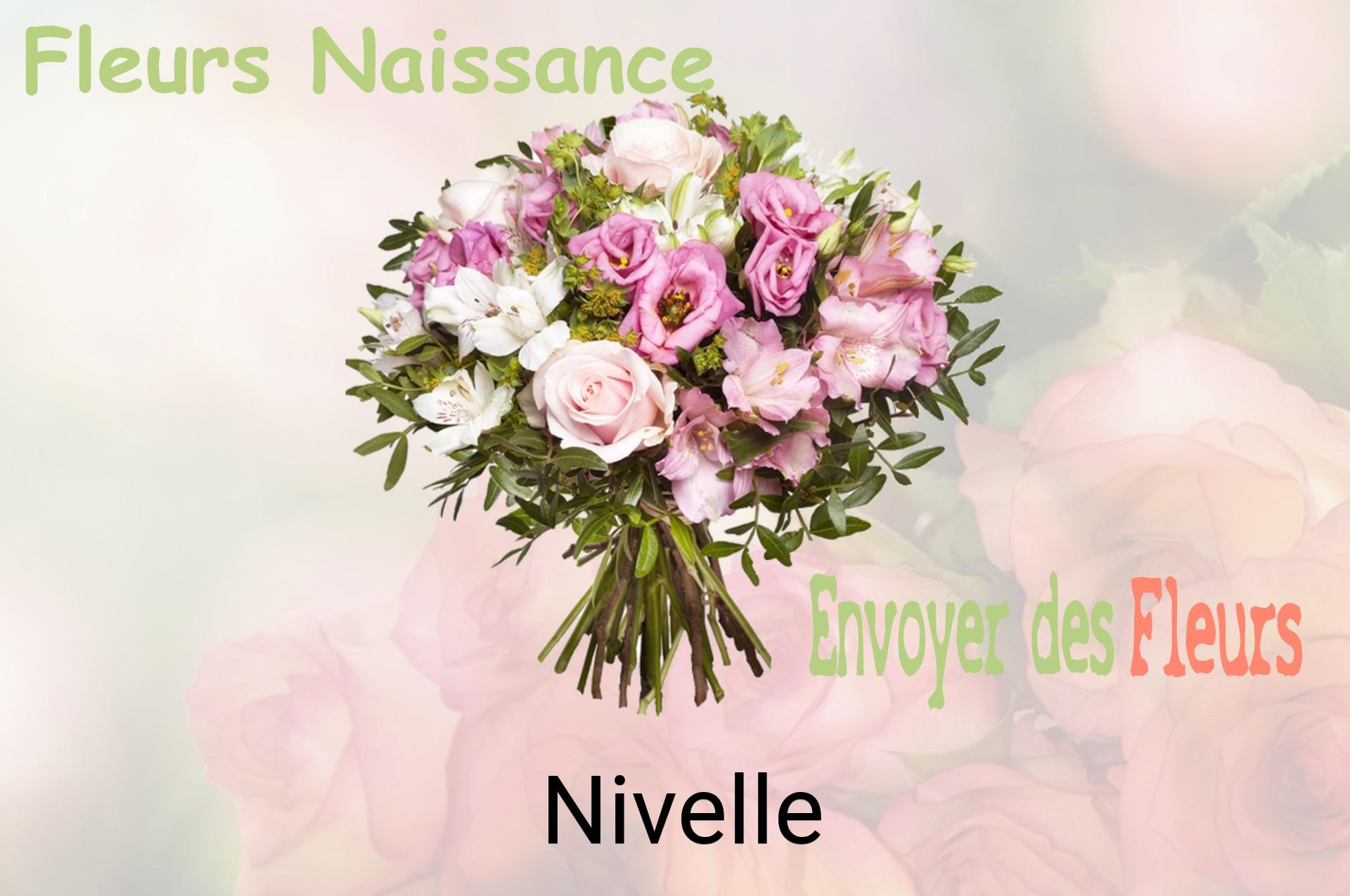 Bouquet de fleurs de naissance livré à Nivelle